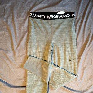 Nike Pro Light Gray Leggings
